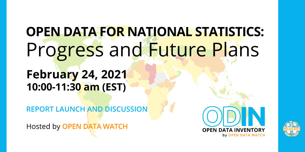 Open Data for National Statistics - Progress & Future ...